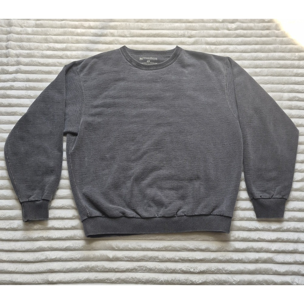 Vintage 90s Windriver Outfitting Co. Gray‎ Heavyweight Crewneck Sweatshirt M
